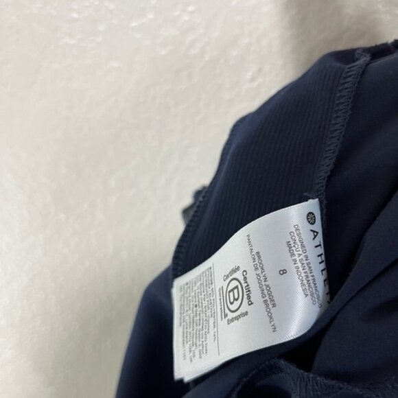 Athleta Navy Blue Brooklyn Jogger Commute Travel Pant Athleisure Size 8 - Picture 5 of 5